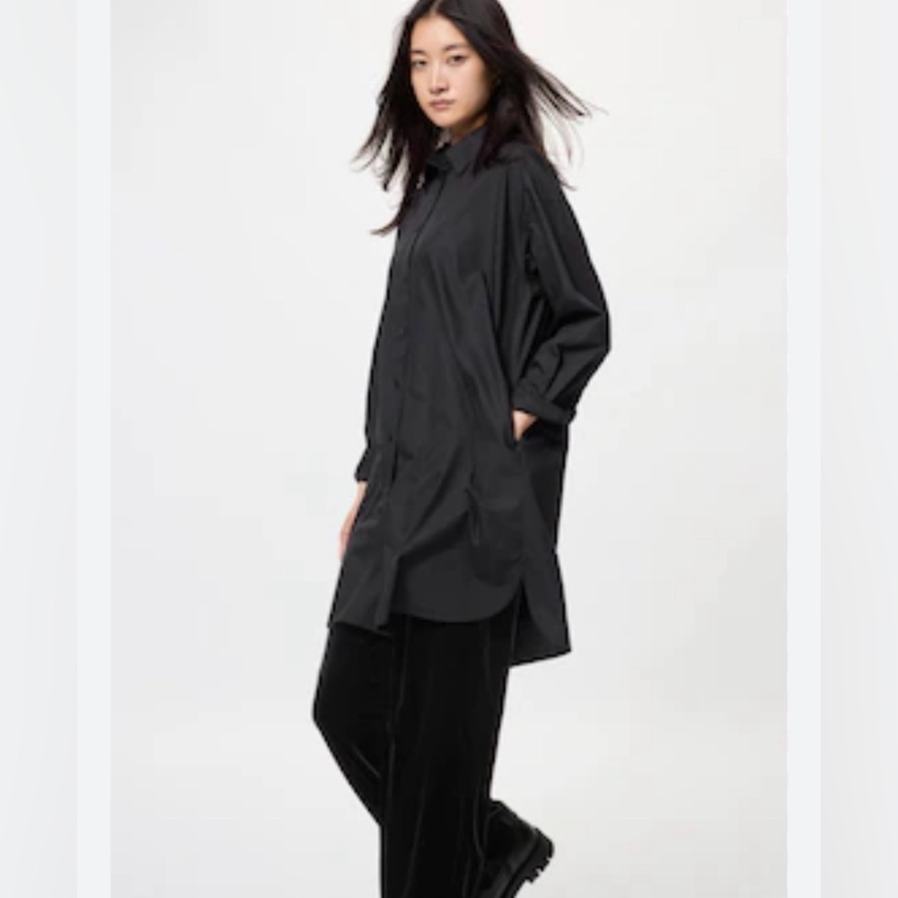 Uniqlo 100% silk grey shirt dress |EUC| |Size S|